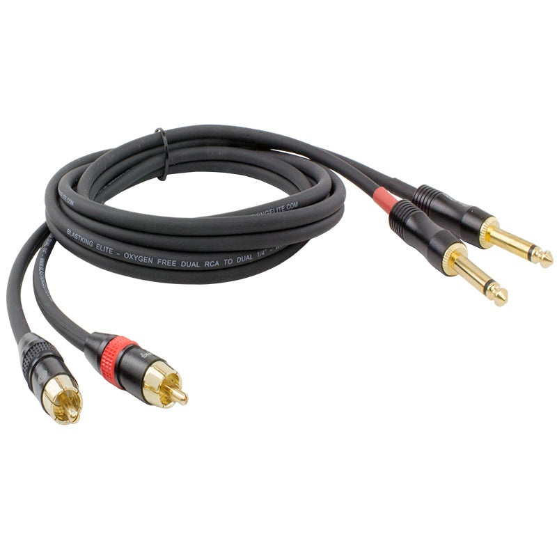 Blastking 20′ Dual RCA to Dual 1/4 Mono Cable – 20ft