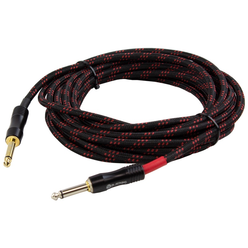 Blastking 20′ Static Free Nylon Jacket Noiseless Guitar Cable  CGTR-20BR