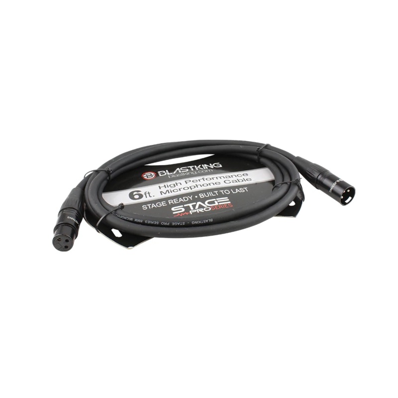 Blastking 6ft XLR Male to XLR Female 6 Ft. Microphone Cable  SP6XLR