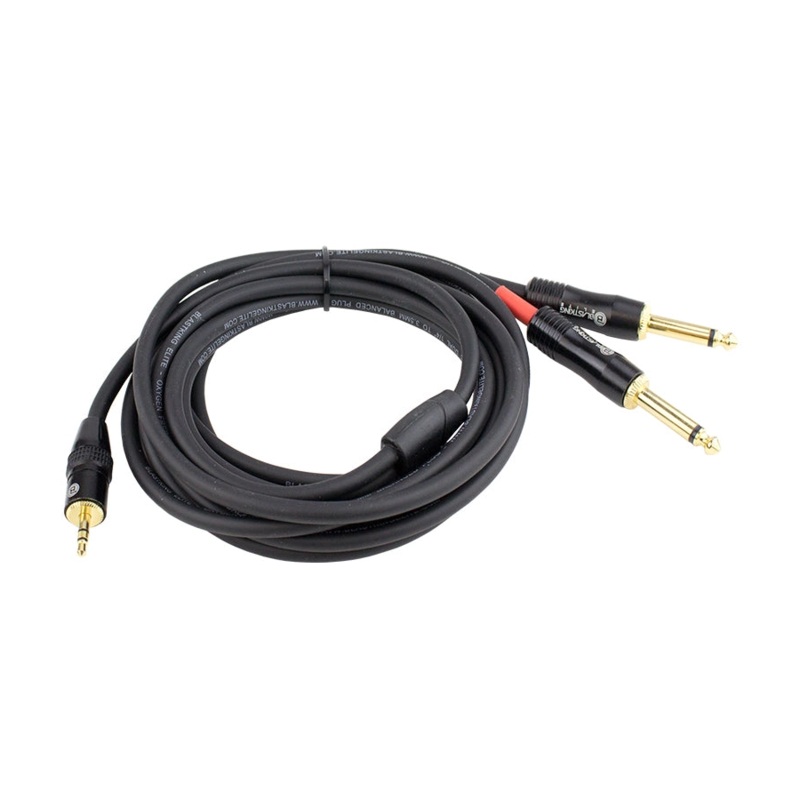Blastking Dual 1/4 to 1/8 Balanced Plug Cable 10ft