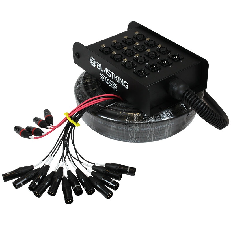 Blastking Stage Pro / Studio Snake Cable 124, 100 Ft.  SPS12X4-100