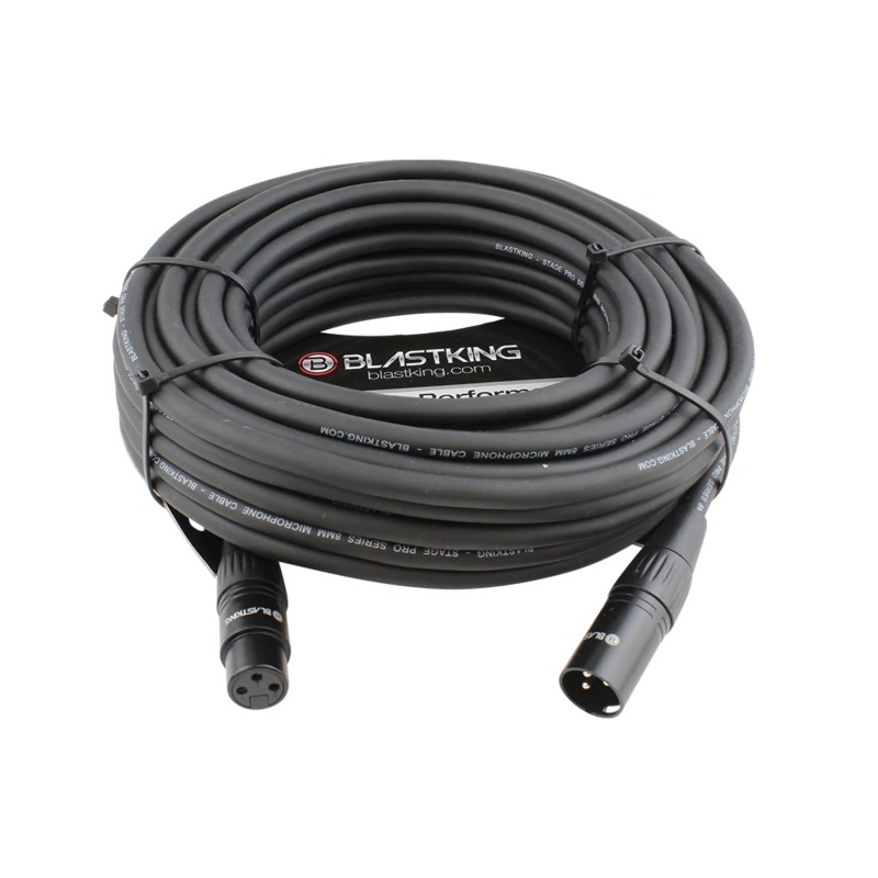 Blastking XLR Male to XLR Female 50 Ft. Microphone Cable – SP50XLR