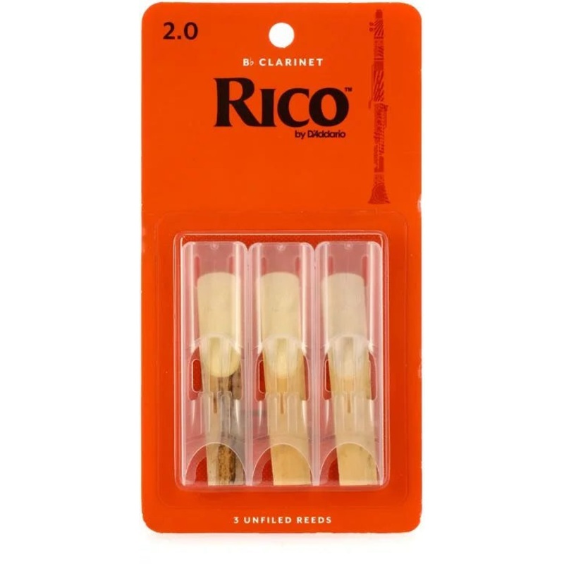 D’Addario Rico Bb Clarinet Reeds 2.0 – 3PC