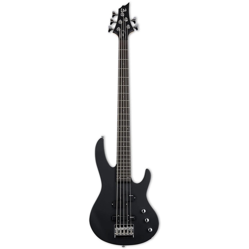 ESP LTD B-15 Electric Bass Kit with Gig Bag – Black Satin