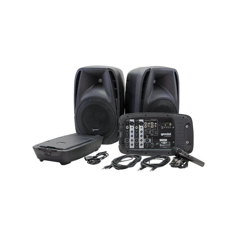 Gemini Portable 8 CH 600W Powered PA System