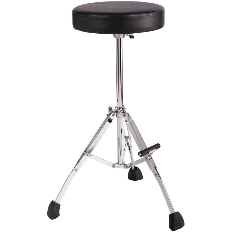 Gibraltar Fixed Height Drum Throne w/ Round Seat & Footrest