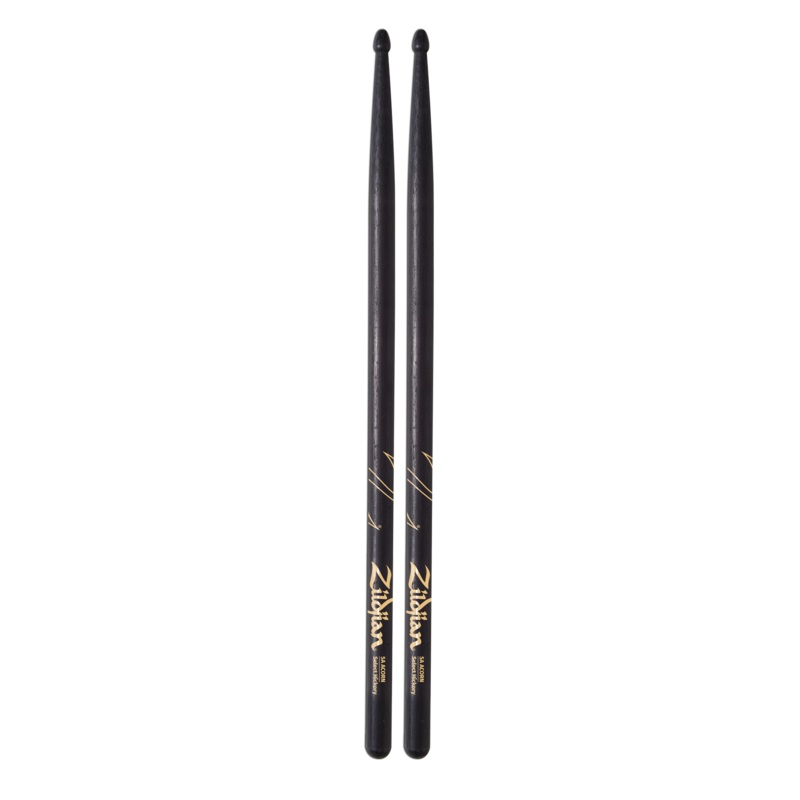 Zildjian 5A Acorn Tip Black Drumsticks