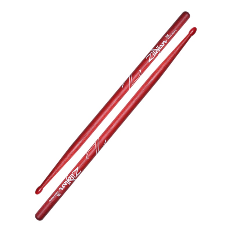 Zildjian 5B Nylon Tip Red Drumsticks
