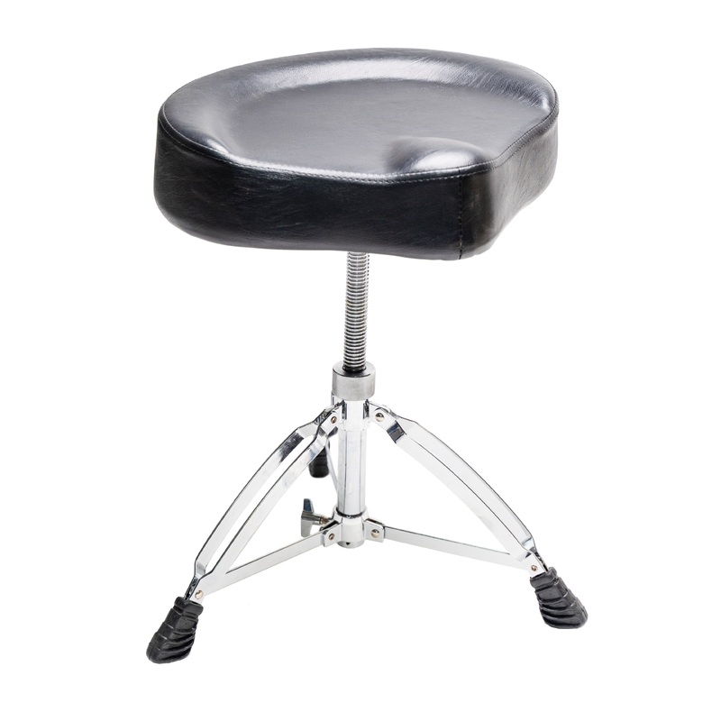 Adjustable Drum Throne, Padded Stool Motorcycle Style Drum Chair