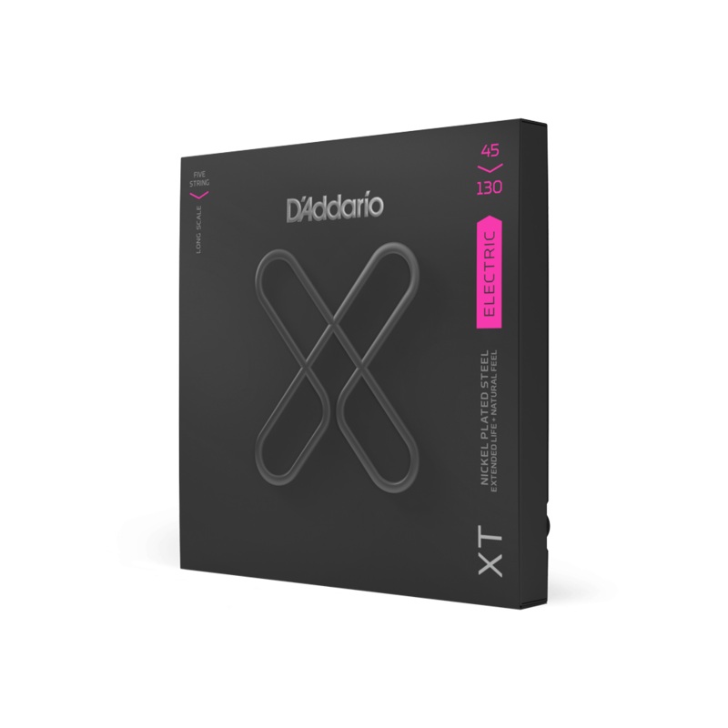 D’Addario .045-.130 5-String Nickel Plated Steel Long Scale Bass Guitar String Set