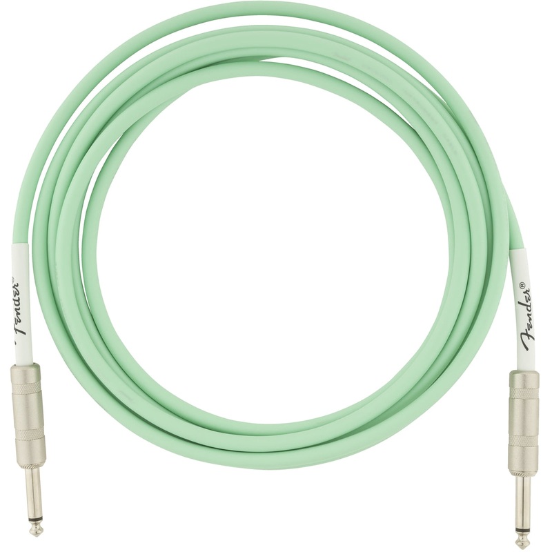 Fender Original Series Straight to Straight Instrument Cable 10ft – Surf Green