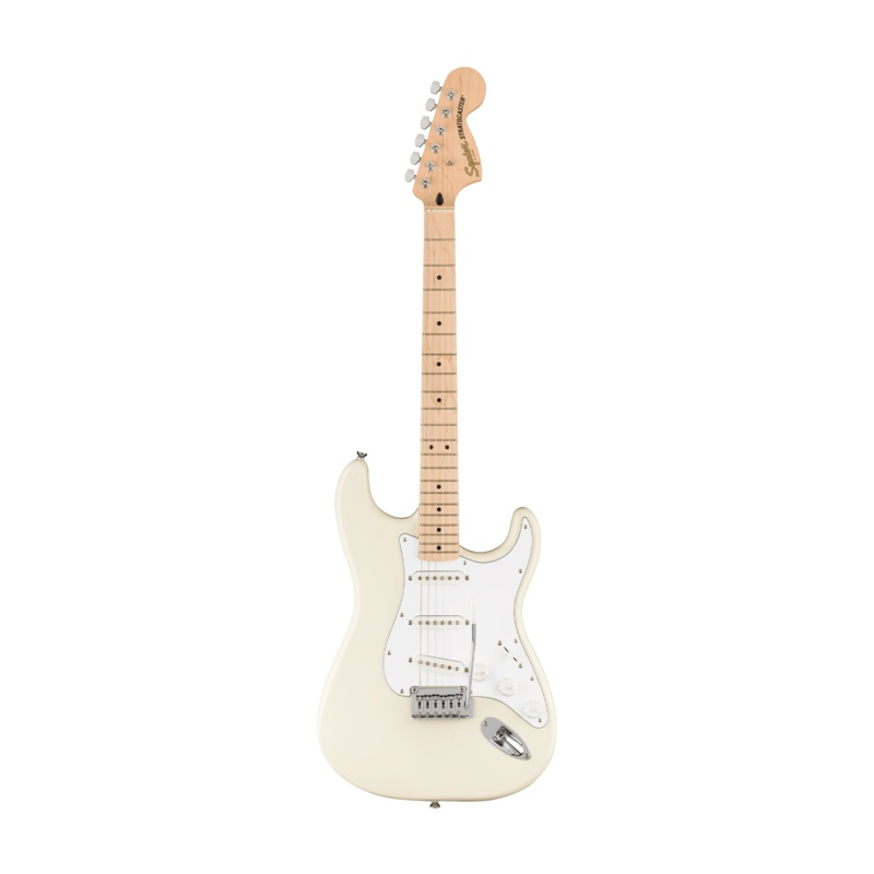 Squier Affinity Series Stratocaster Electric Guitar – Olympic White