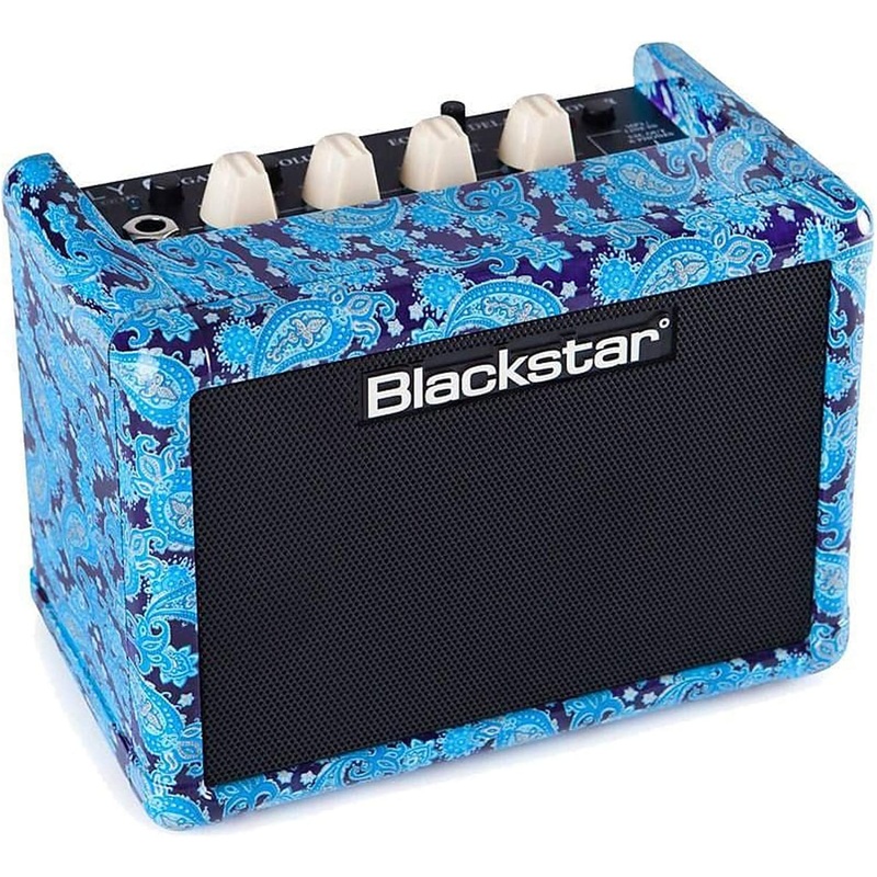 Blackstar Fly 3 Blue – 3-watt 1×3 Guitar Combo with Bluetooth – Purple Paisley