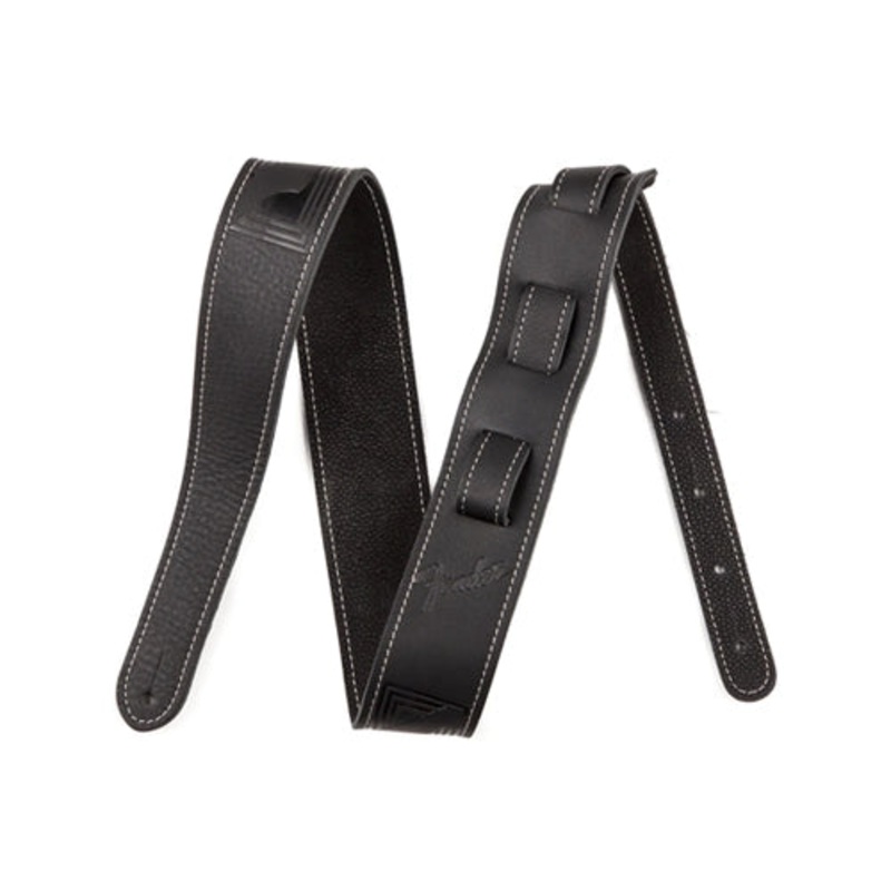 Fender Monogram Leather Strap – Black