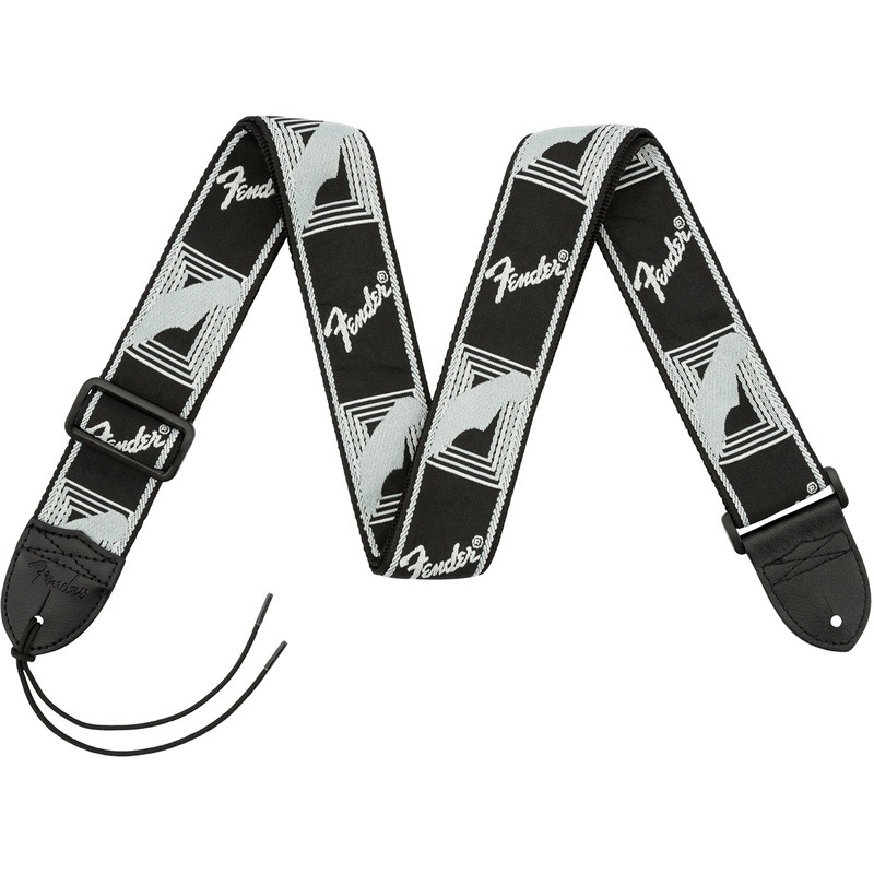 Fender Monogrammed Guitar Strap Black/Light Grey/Dark Grey