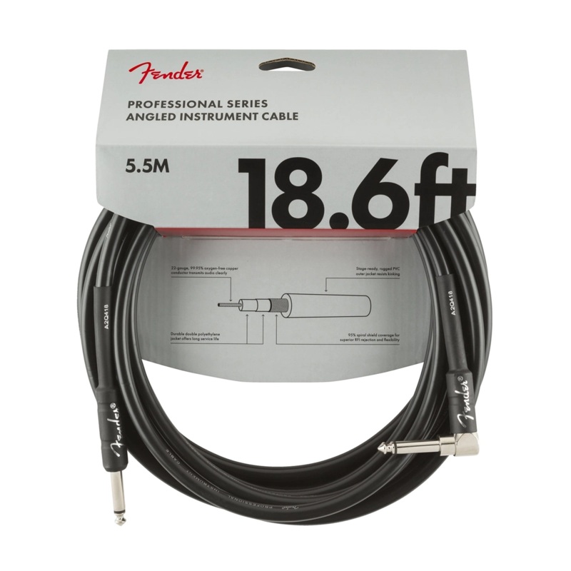 Fender professional 18.6′ Series Straight to Right Angle – Black