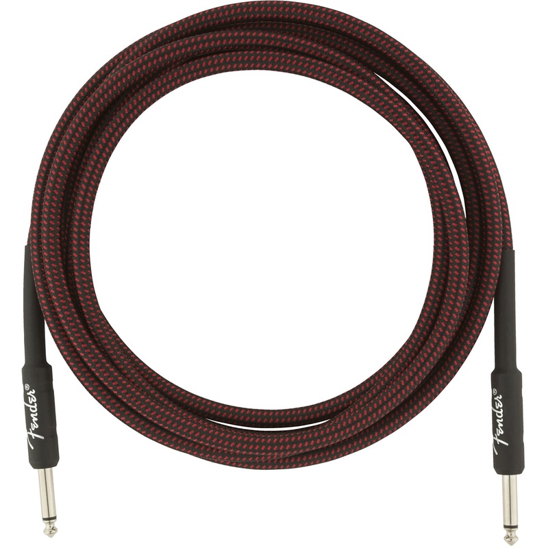 Fender Professional Series 10′ Instrument Cable – Red Tweed