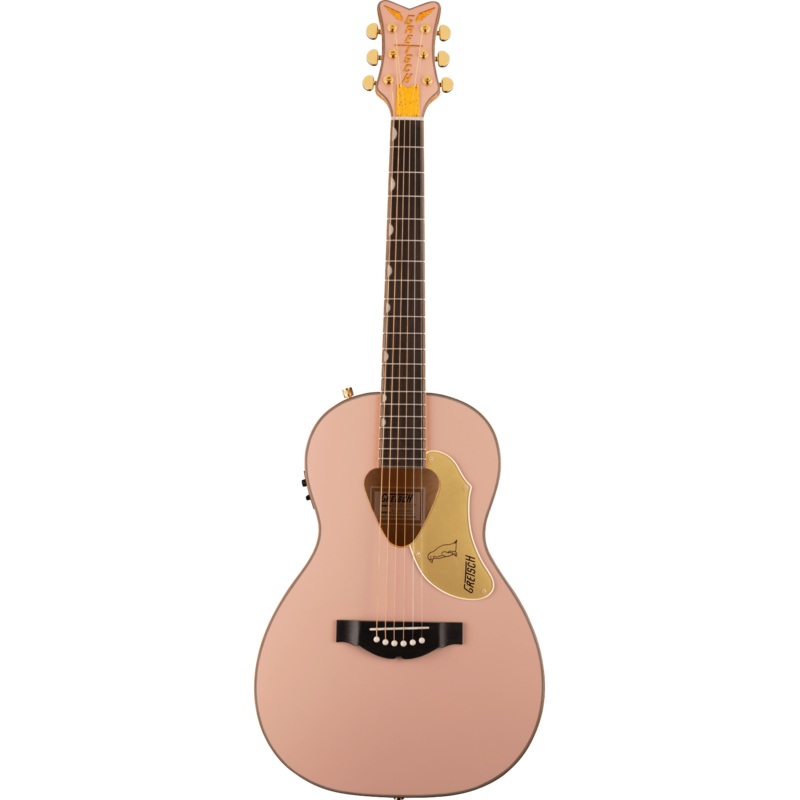 Gretsch G5021E Rancher Penguin Parlor Acoustic Electric Guitar – Shell Pink