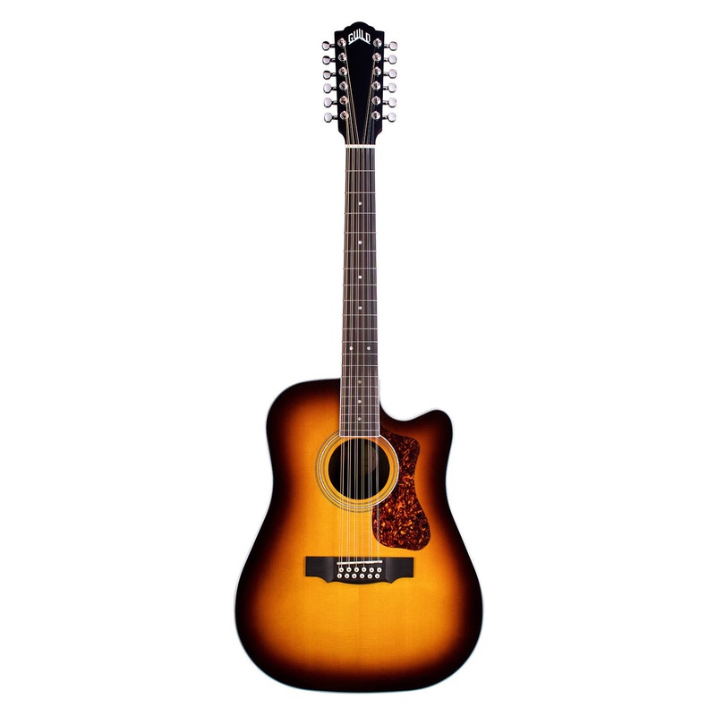 Guild D-2612CE Deluxe Acoustic Electric Guitar – Antique Sunburst