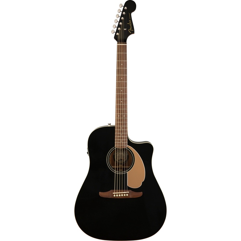 Fender Redondo Player 6 String Acoustic Electric Guitar – Jetty Black