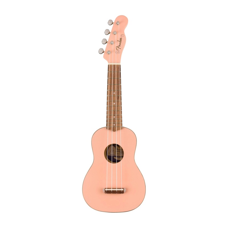 Fender Venice Soprano Ukulele – Shell Pink