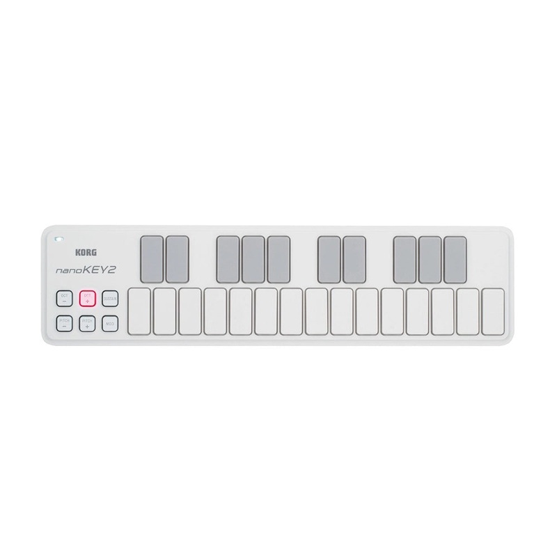 Korg Nanokey2 Slim-Line Usb Keyboard Controller – White B-Stock