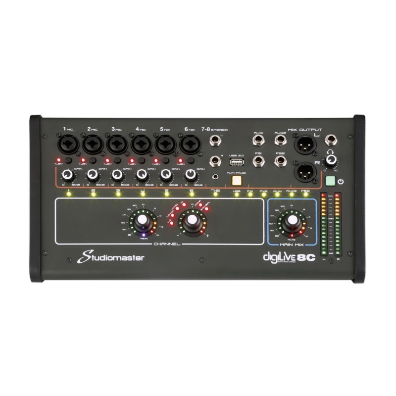 Studiomaster Digilive08C 8 Channel Digital Mixer B-Stock