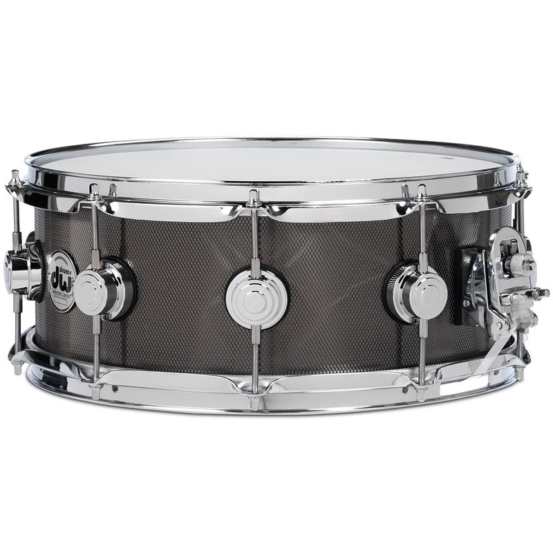 DW 6.5 x 14 Collector’s Series Knurled Black Nickel Over Steel Snare