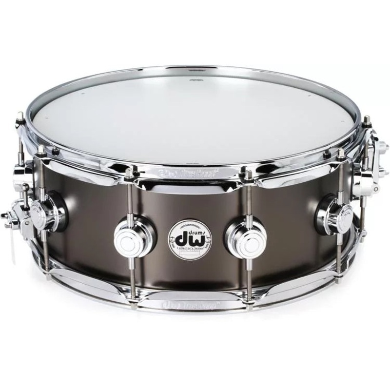 DW Collector’s Series Metal Snare Drum 5.5 x 14 – Satin Black Over Brass
