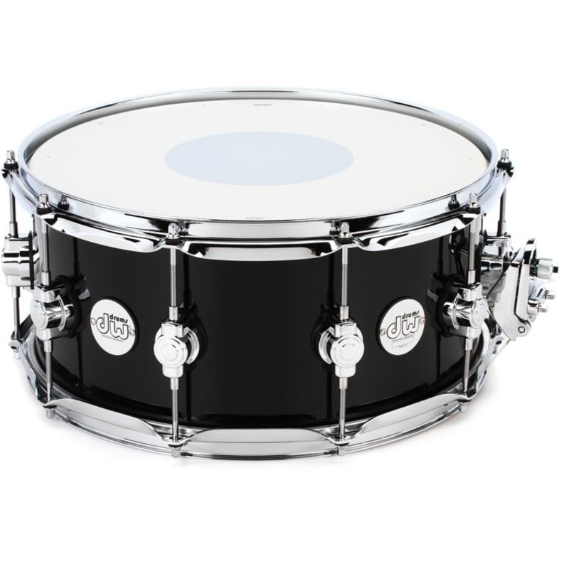DW Design Series Snare Drum – 6.5 x 14 inch – Black Nickel Over Brass