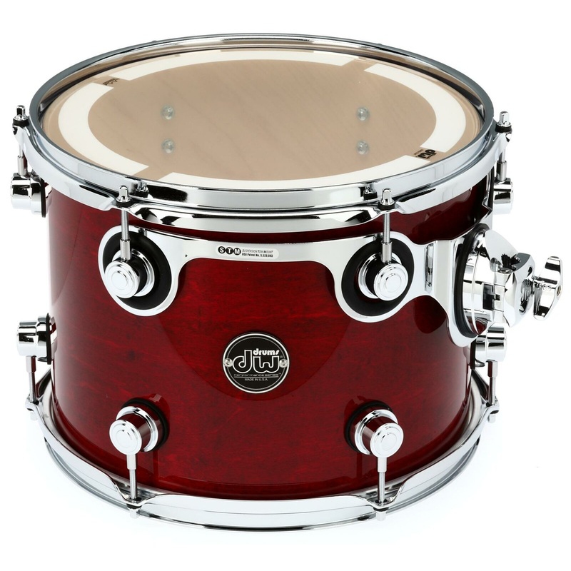 DW Performance Series Mounted Tom – 9 x 12 inch – Cherry Stain Lacquer