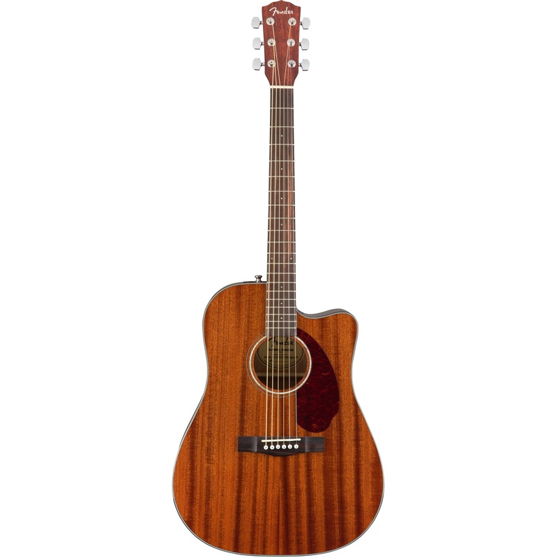 Fender CD-140SCE Dreadnought Acoustic Guitar – All Mahogany
