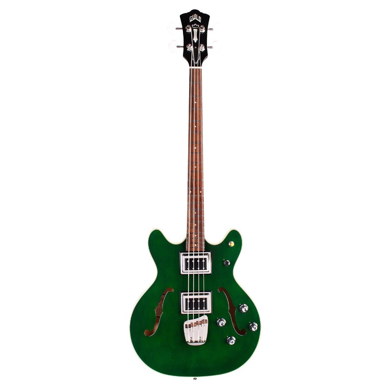 Guild Starfire Bass II 4 String Semi-Hollowbody Electric Bass – Emerald Green