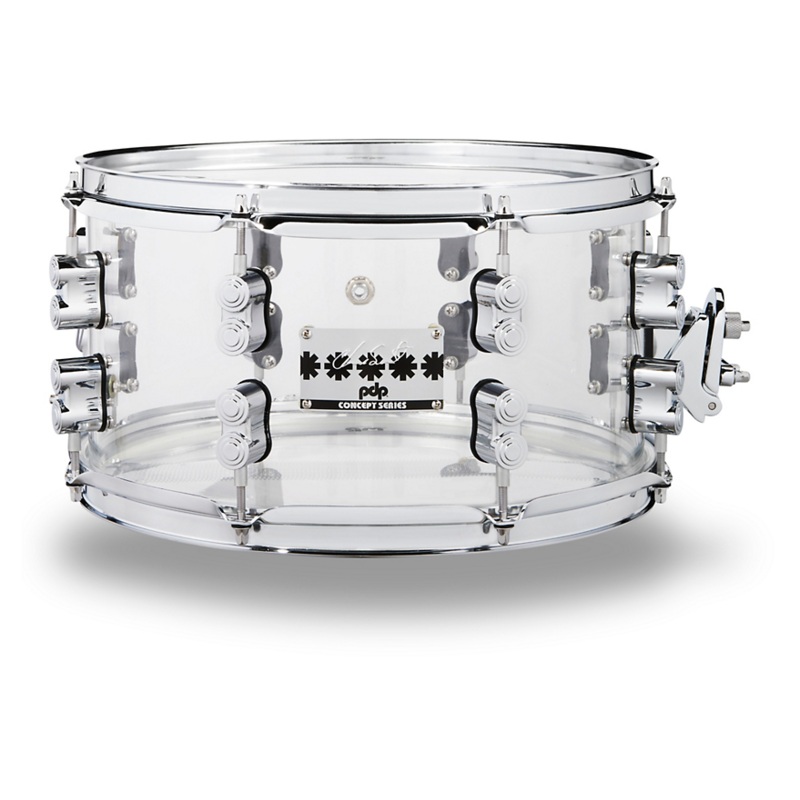 PDP by DW Chad Smith Signature Acrylic Snare Drum 13 x 7 in. Clear