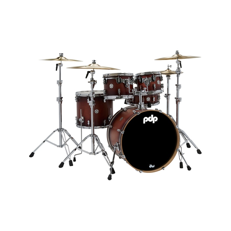 PDP by DW Concept Maple 5-Piece Shell Pack Satin Tobacco Burst