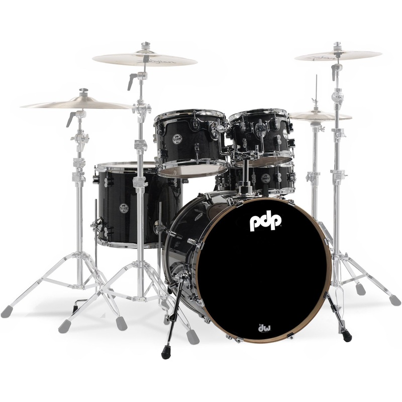 PDP by DW Concept Maple by DW 5-Piece Shell Pack Ebony Stain Lacquer