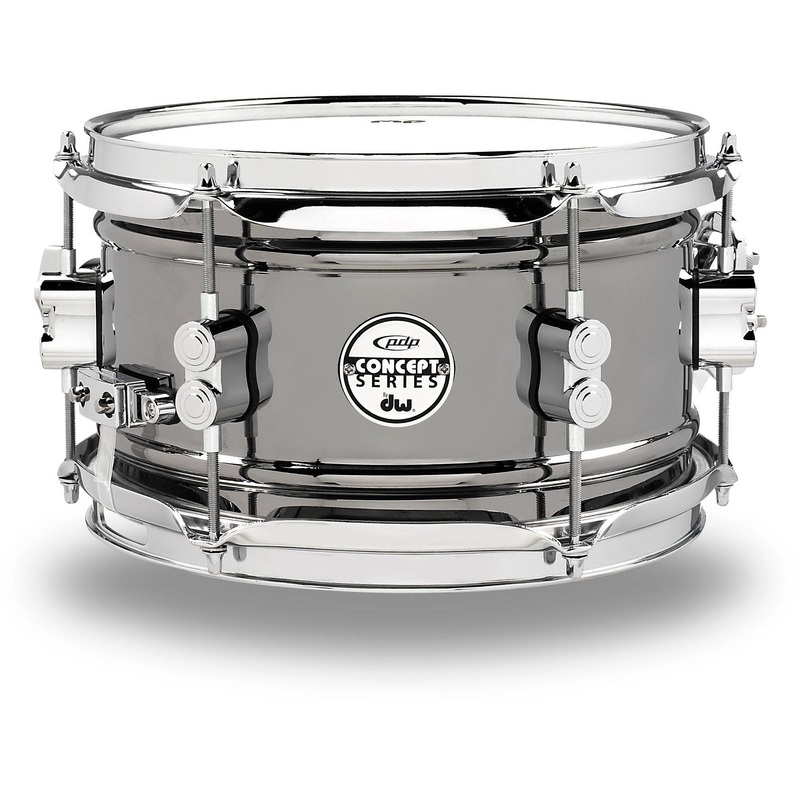 PDP by DW Concept Series Black Nickel Over Steel Snare Drum 10×6 Inch