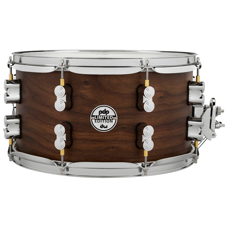 PDP by DW Concept Series Limited Edition 20-Ply Hybrid Walnut Maple Snare Drum 13 x 7 Satin Walnut