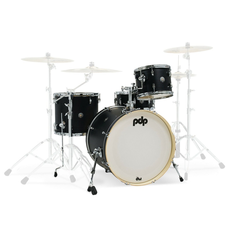 PDP by DW Spectrum Series 4-Piece Shell Pack with 22 in. Bass Drum Ebony Stain