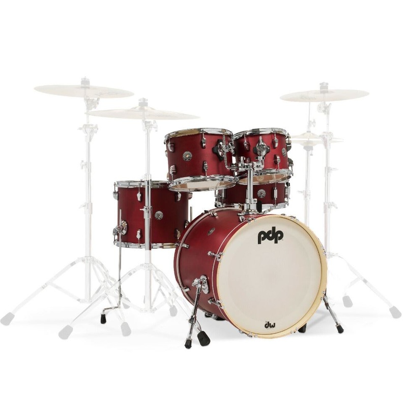 PDP by DW Spectrum Series 5-Piece Shell Pack with 22 in. Bass Drum Cherry Stain
