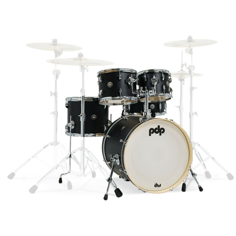 PDP by DW Spectrum Series 5-Piece Shell Pack with 22 in. Bass Drum Ebony Stain