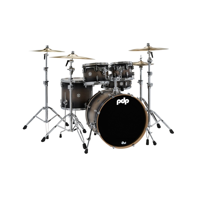 PDP Concept Maple 5-piece Shell Pack – Satin Charcoal Burst