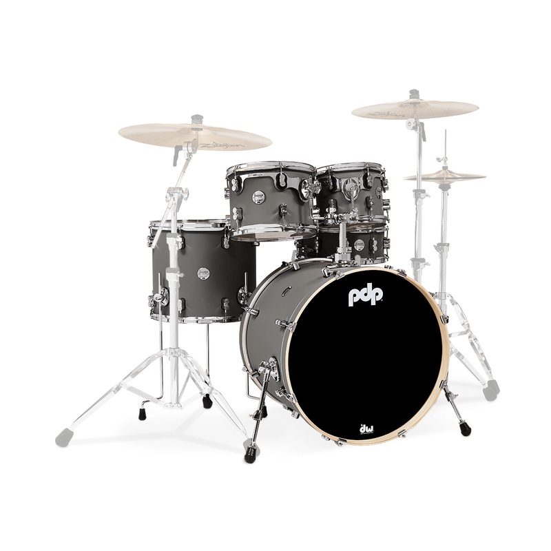 PDP Concept Maple 5 Piece Shell Pack – Satin Pewter Finishply