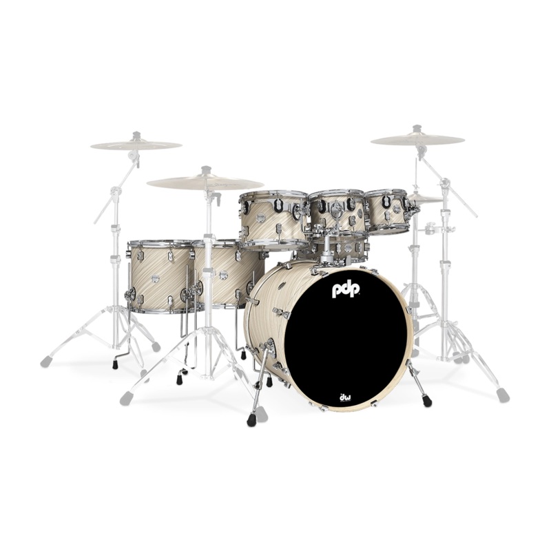PDP Concept Maple 7 Piece Shell Pack – Twisted Ivory Finishply