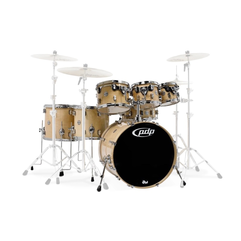 PDP Concept Maple Shell Pack – 7-Piece – Natural Lacquer