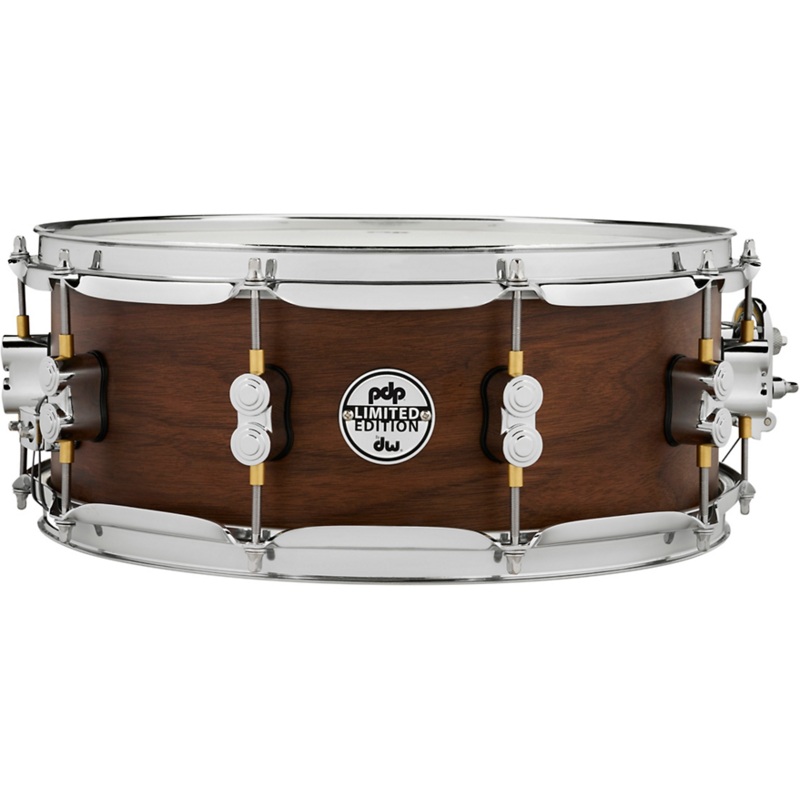 PDP Concept Series Limited Edition 20-Ply Hybrid Satin Walnut Maple Snare Drum