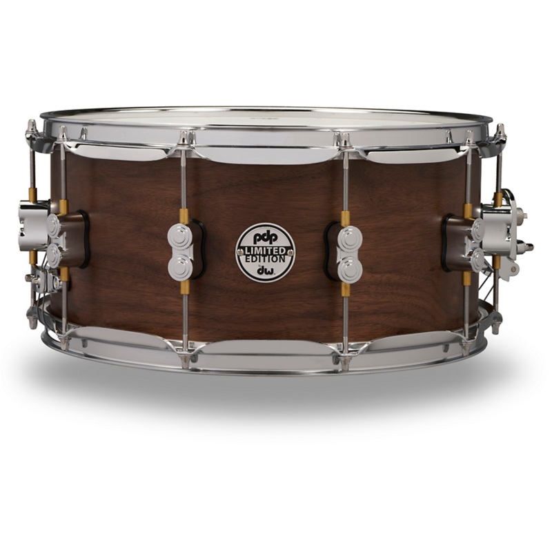 PDP Concept Series Limited Edition 20-Ply Hybrid Walnut Maple Snare Drum 14 x 6.5 in. Satin Walnut