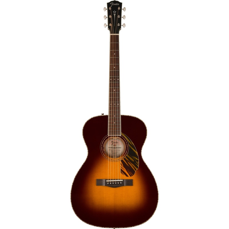 Fender Paramount PO-220E Orchestra Acoustic-Electric Guitar – 3-Color Vintage Sunburst