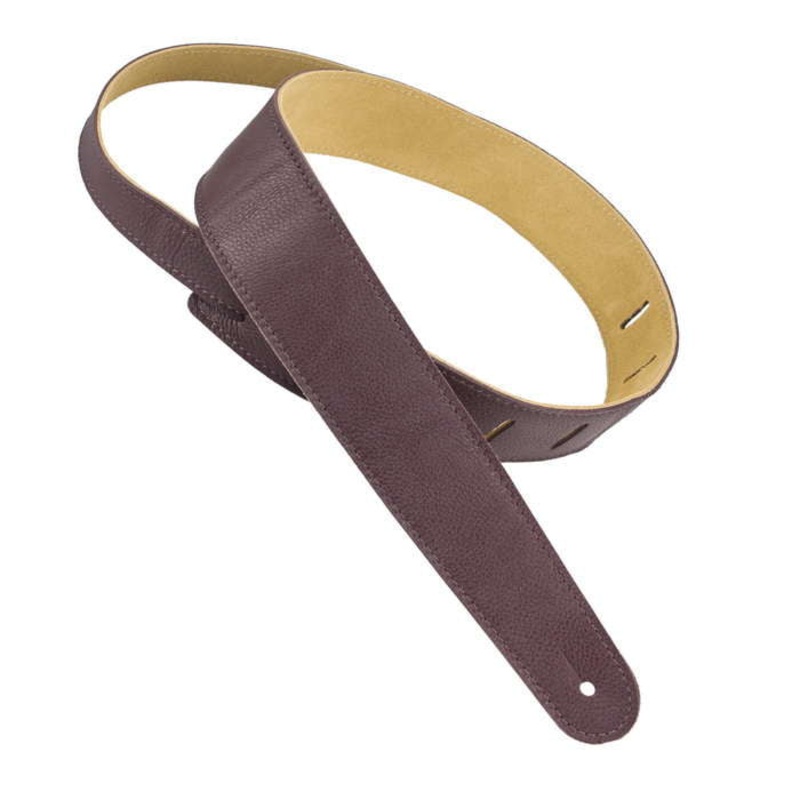 Henry Heller 2.5 Capri Leather Guitar Strap – Mahogany
