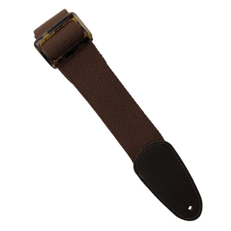 Henry Heller 2 Wide Basic Cotton Guitar Strap – Brown